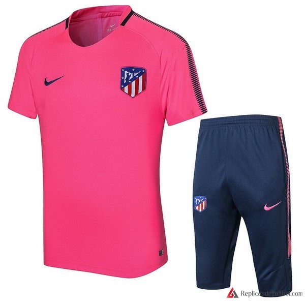 Camiseta Entrenamiento Atlético de Madrid Conjunto Completo 2017-2018 Rosa